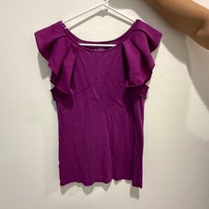 Women’s Purple LOFT Branded Top